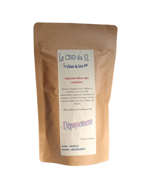 Infusion au CBD - Dépaysement