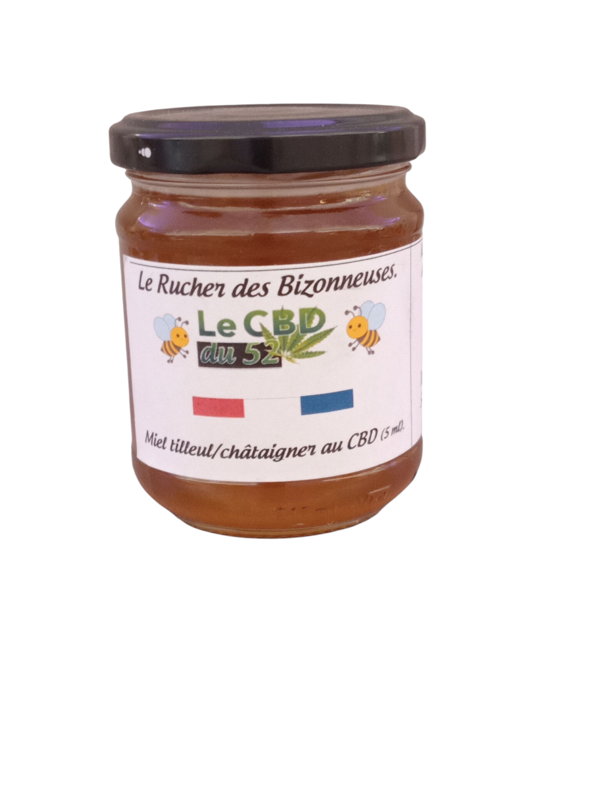 Miel au CBD tilleul-châtaigner